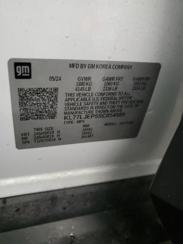 2025 CHEVROLET TRAX 2RS KL77LJEP5SC054989