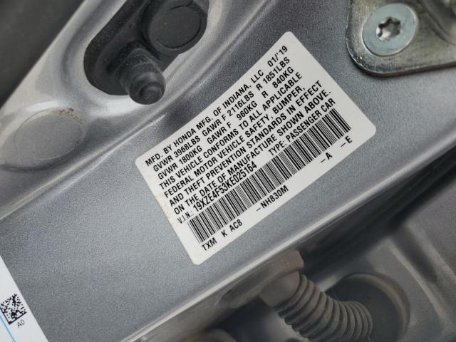2019 HONDA INSIGHT EX 19XZE4F53KE025164
