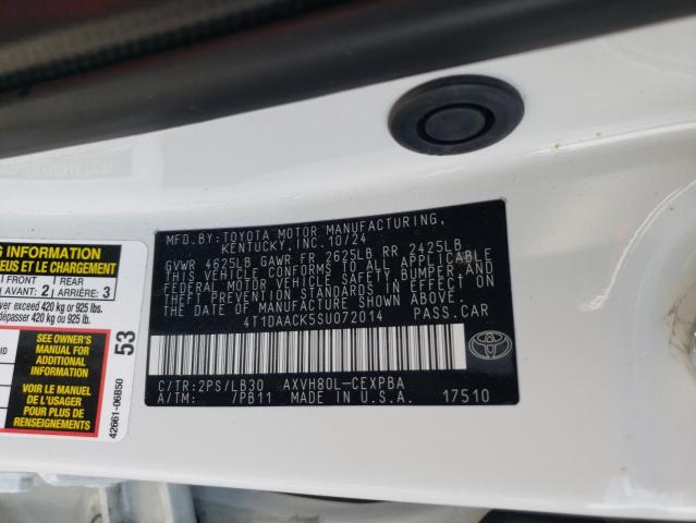 2025 TOYOTA CAMRY XSE - 4T1DAACK5SU072014