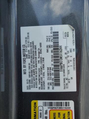 2021 FORD MUSTANG GT - 1FA6P8CF3M5116344