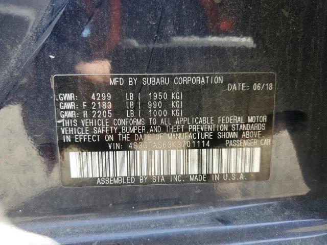 2019 SUBARU IMPREZA LI - 4S3GTAS63K3701114