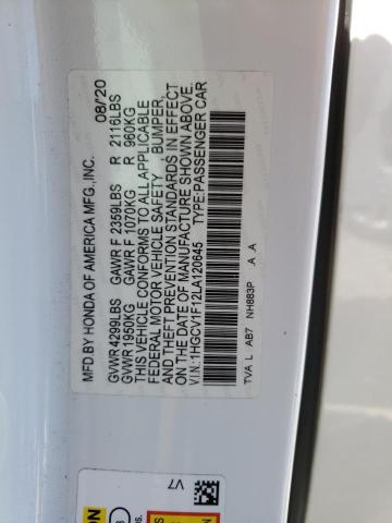 2020 HONDA ACCORD LX - 1HGCV1F12LA120645