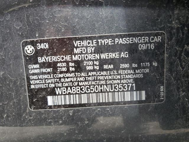 2017 BMW 340 I WBA8B3G50HNU35371