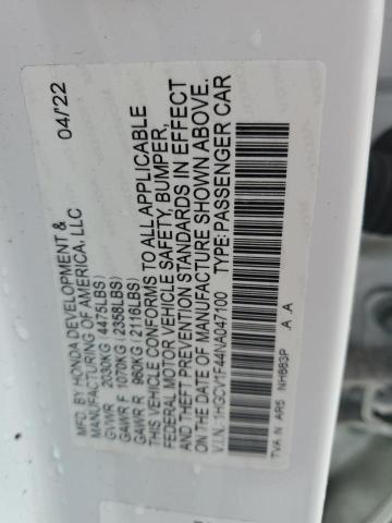 2022 HONDA ACCORD SPO - 1HGCV1F44NA047100