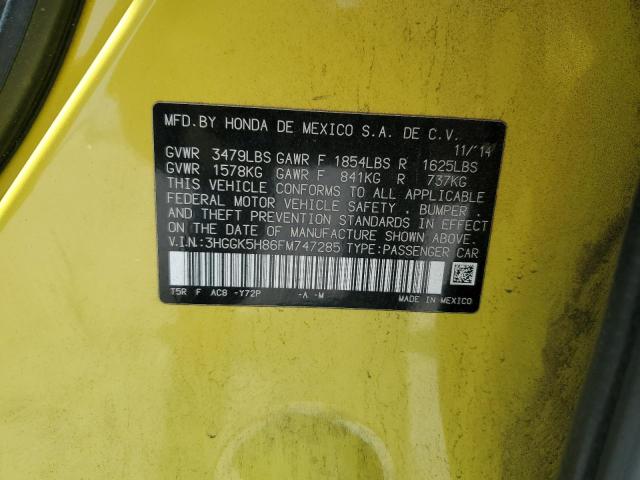 2015 HONDA FIT EX - 3HGGK5H86FM747285