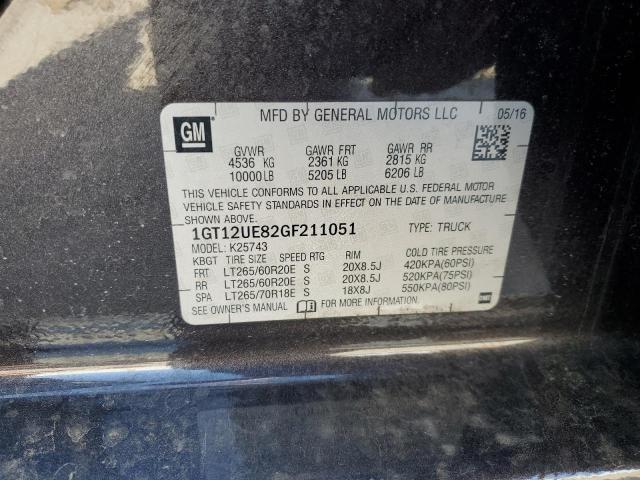 2016 GMC SIERRA K25 1GT12UE82GF211051
