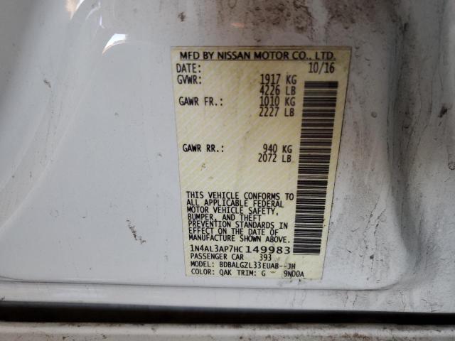 2017 NISSAN ALTIMA 2.5 - 1N4AL3AP7HC149983