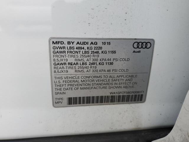 2016 AUDI Q3 PRESTIG - WA1GFCFS6GR009311