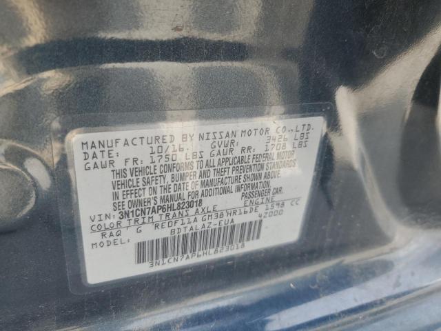 2017 NISSAN VERSA S - 3N1CN7AP6HL823018