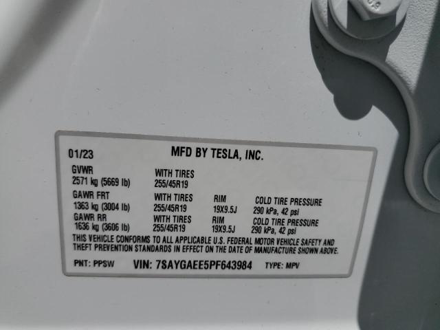 2023 TESLA MODEL Y - 7SAYGAEE5PF643984