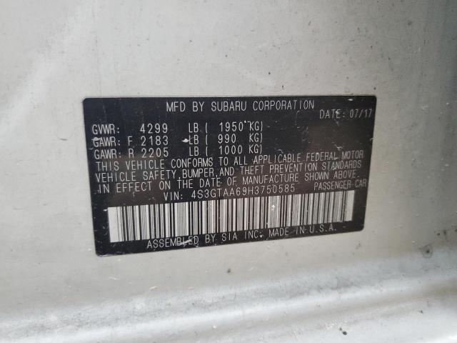 2017 SUBARU IMPREZA - 4S3GTAA69H3750585