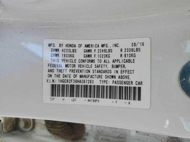 2017 HONDA ACCORD LX - 1HGCR2F38HA067260