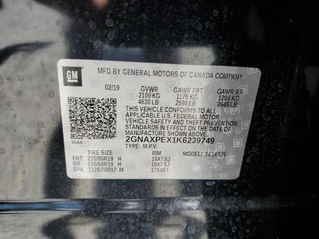 2019 CHEVROLET EQUINOX PR - 2GNAXPEX1K6239749
