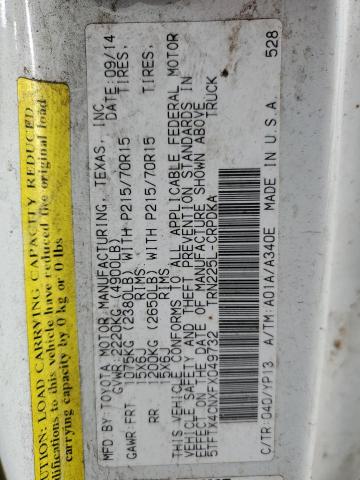 2015 TOYOTA TACOMA ACC - 5TFTX4CNXFX049732