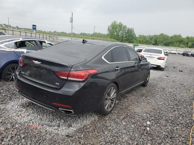 GENESIS G80 BASE 2018 black  gas KMHGN4JEXJU281179 photo #4
