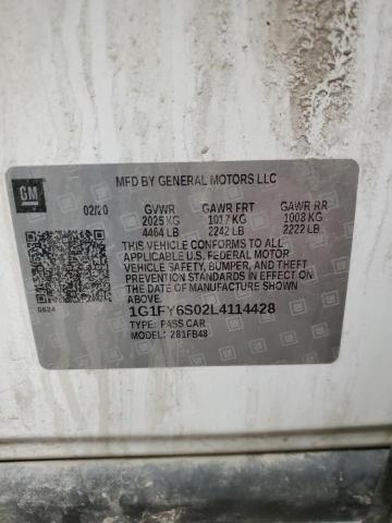 2020 CHEVROLET BOLT EV LT - 1G1FY6S02L4114428