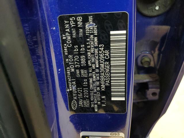 2021 HYUNDAI VENUE SE - KMHRB8A36MU096543