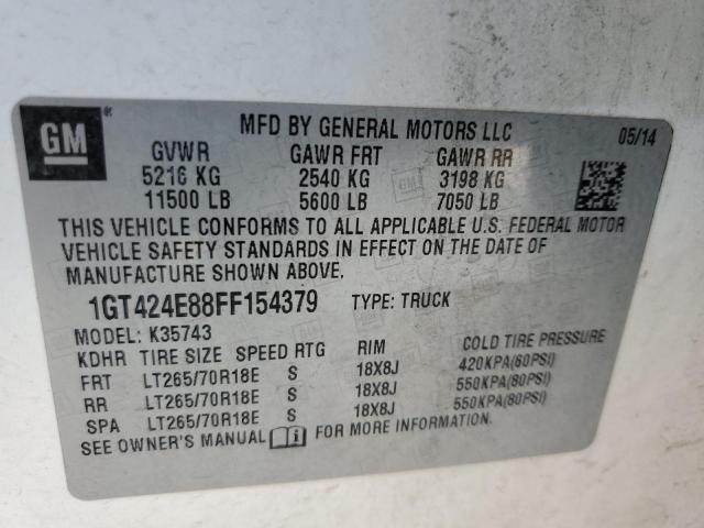 2015 GMC SIERRA K35 1GT424E88FF154379
