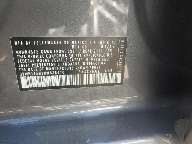 2017 VOLKSWAGEN GOLF ALLTR - 3VWH17AU9HM535070