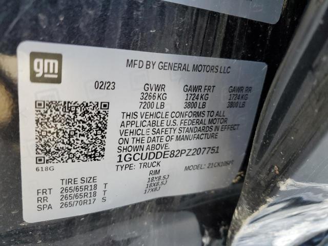 2023 CHEVROLET SILVERADO - 1GCUDDE82PZ207751