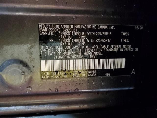2020 TOYOTA RAV4 XLE - 2T3RWRFV6LW076805