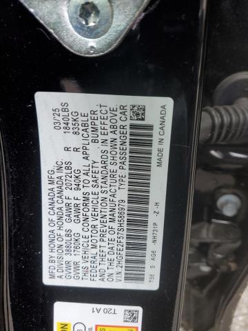 2025 HONDA CIVIC SPOR - 2HGFE2F57SH586979