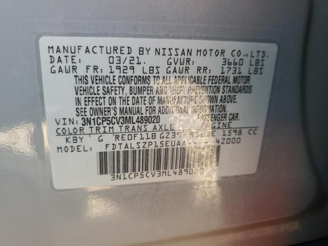 2021 NISSAN KICKS SV - 3N1CP5CV3ML489020