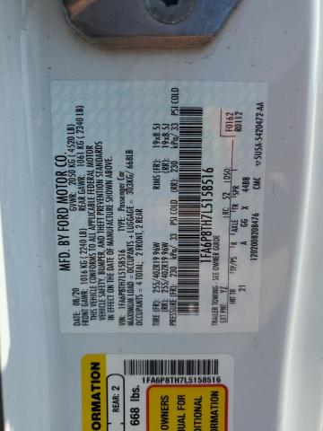2020 FORD MUSTANG - 1FA6P8TH7L5158516