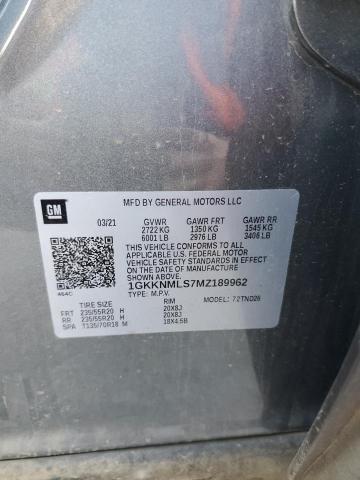 2021 GMC ACADIA SLT - 1GKKNMLS7MZ189962