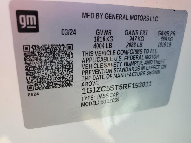 2024 CHEVROLET MALIBU LS 1G1ZC5ST5RF193011