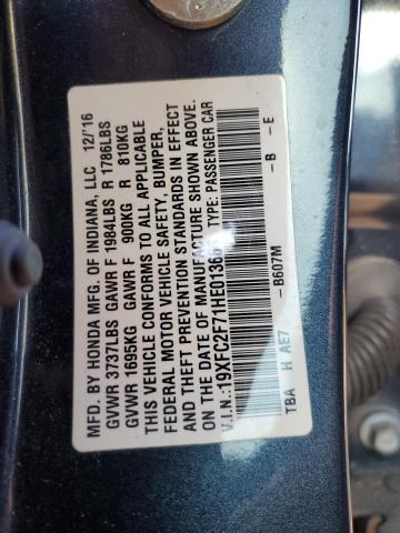 2017 HONDA CIVIC EX - 19XFC2F71HE013666