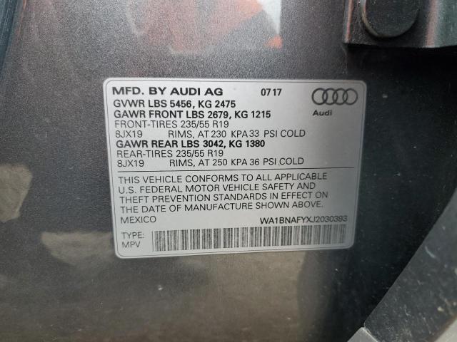 2018 AUDI Q5 PREMIUM - WA1BNAFYXJ2030393
