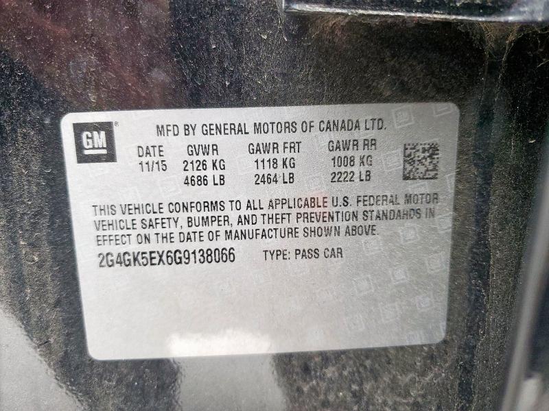 2016 BUICK REGAL 2G4GK5EX6G9138066