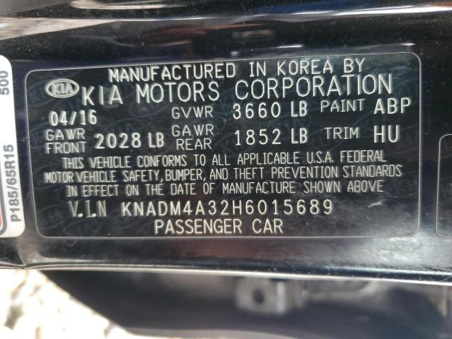 2017 KIA RIO LX KNADM4A32H6015689