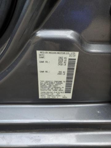 2019 NISSAN ALTIMA S - 1N4BL4BV3KC243292