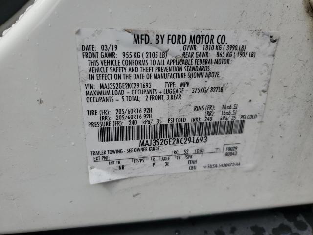 2019 FORD ECOSPORT S - MAJ3S2GE2KC291693