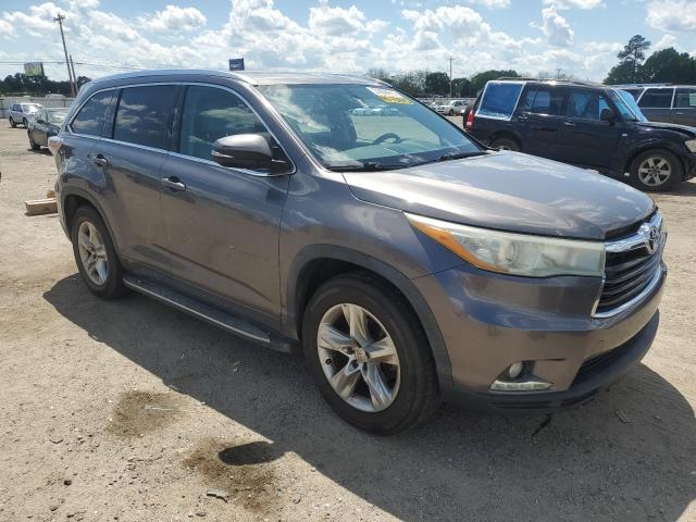 Vin: 5tdykrfh6fs111382, lot: 52808615, toyota highlander limited 20154