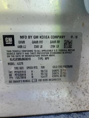 2018 BUICK ENCORE PRE KL4CJESB0JB638318