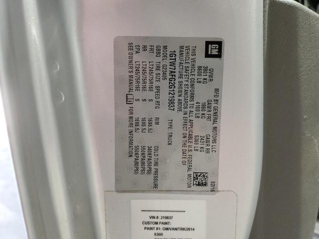 2016 GMC SAVANA G25 1GTW7AFG2G1219837