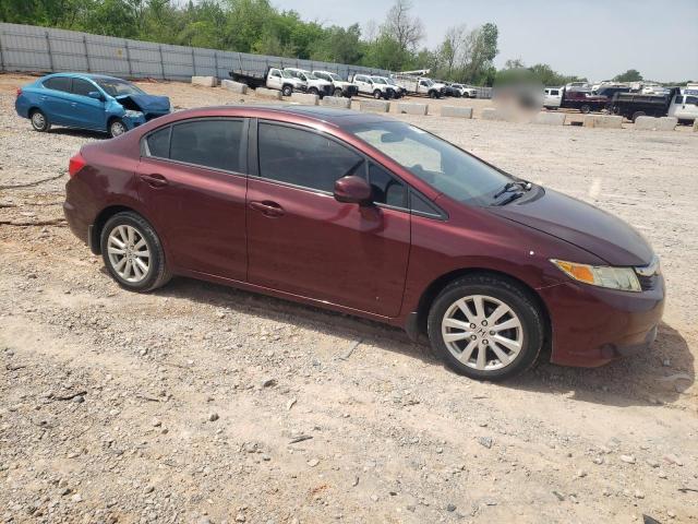 Vin: 19xfb2f81ce325989, lot: 51776585, honda civic ex 20124