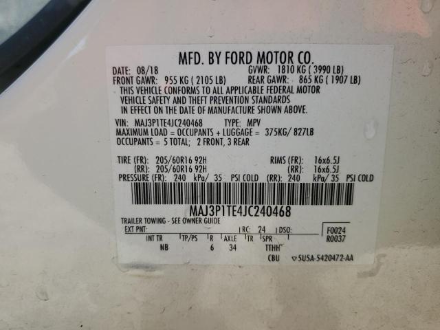 2018 FORD ECOSPORT S - MAJ3P1TE4JC240468