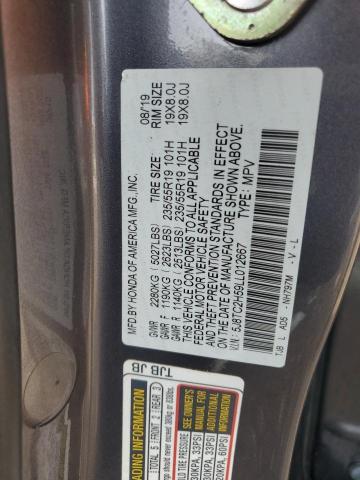 2020 ACURA RDX TECHNO - 5J8TC2H59LL012667