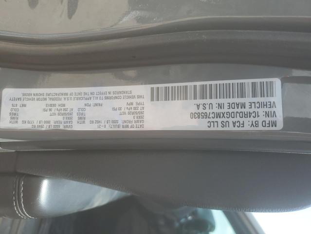 2021 DODGE DURANGO GT - 1C4RDJDGXMC765830