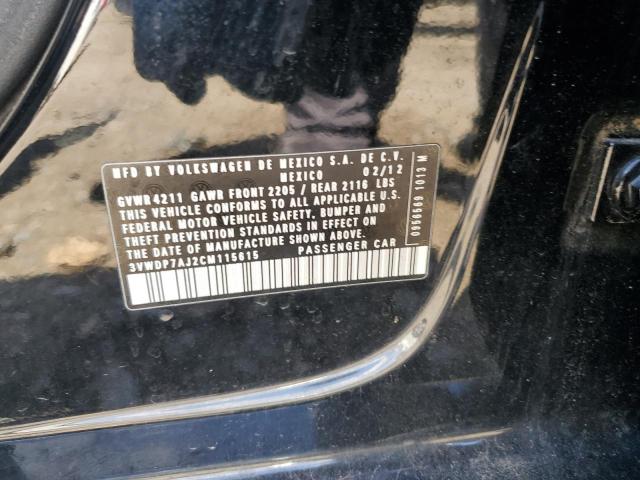 2012 VOLKSWAGEN JETTA SE - 3VWDP7AJ2CM115615