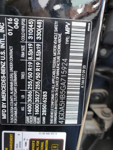 2016 MERCEDES-BENZ GLE 350 4M - 4JGDA5HB5GA715924
