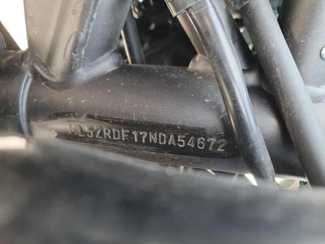 2022 KAWASAKI ZR900 F - ML5ZRDF17NDA54672