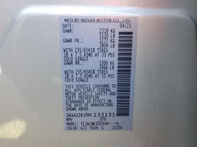 2023 NISSAN MURANO SV 5N1AZ2BJ9PC133131