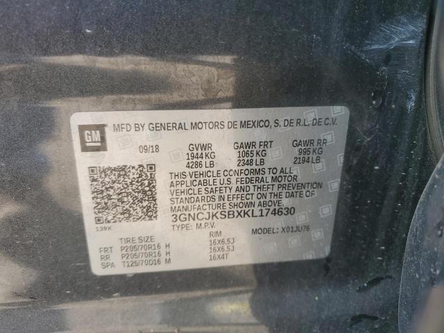 2019 CHEVROLET TRAX LS - 3GNCJKSBXKL174630
