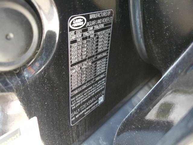 2021 LAND ROVER RANGE ROVE - SALYT2EX5MA311136