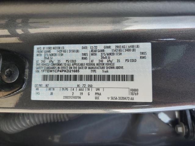 2023 FORD F150 SUPER - 1FTEW1CP4PKD21685
